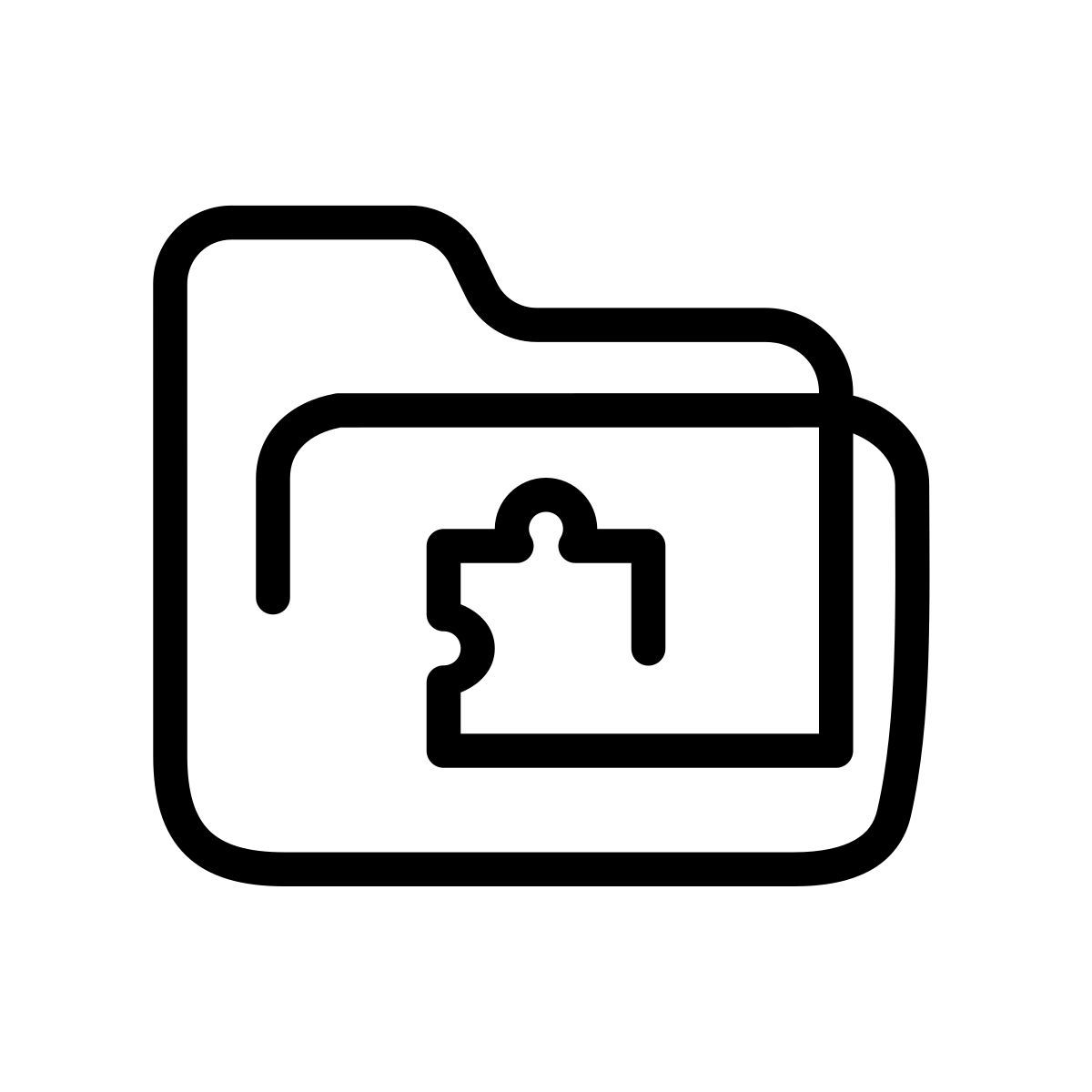 laces style extensions folder icon