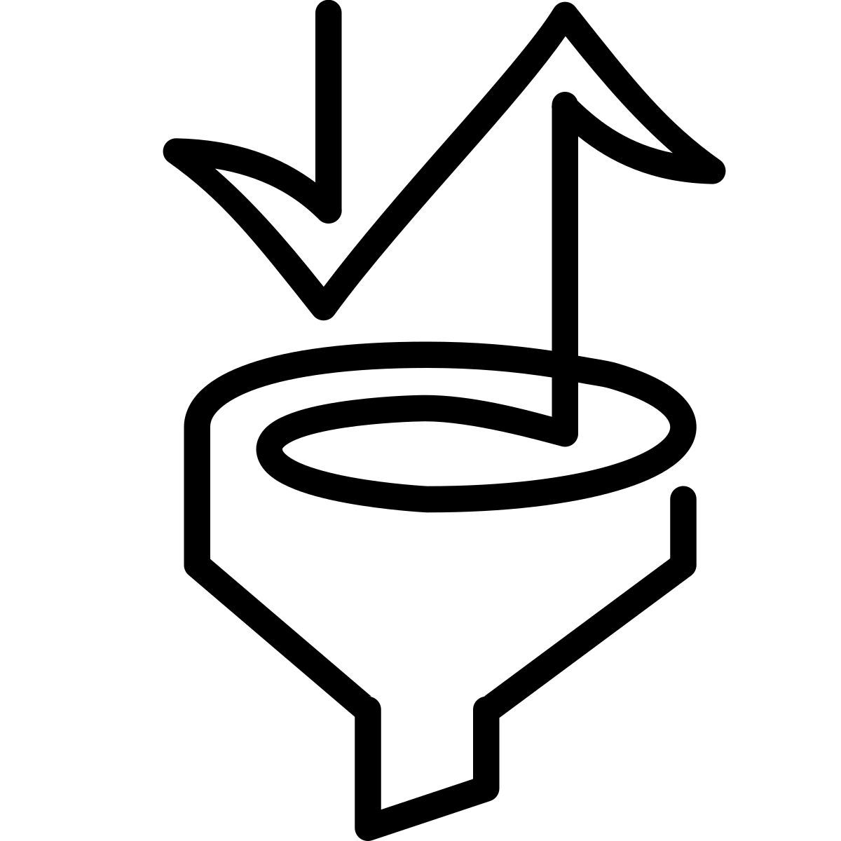 laces style filter and sort icon