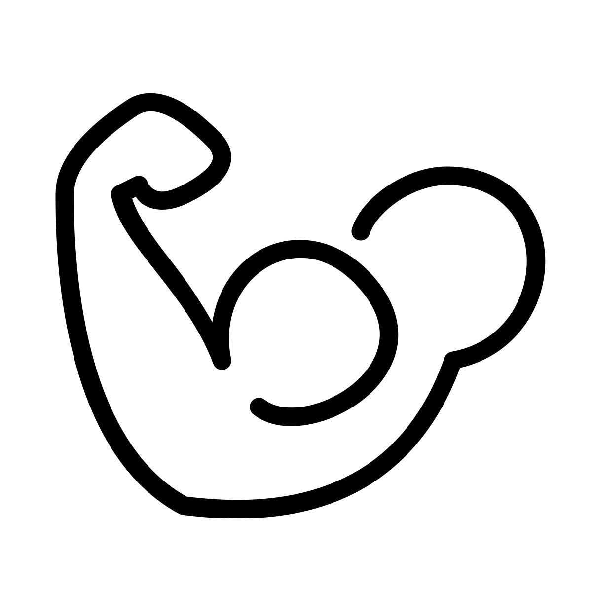 laces style muscle icon