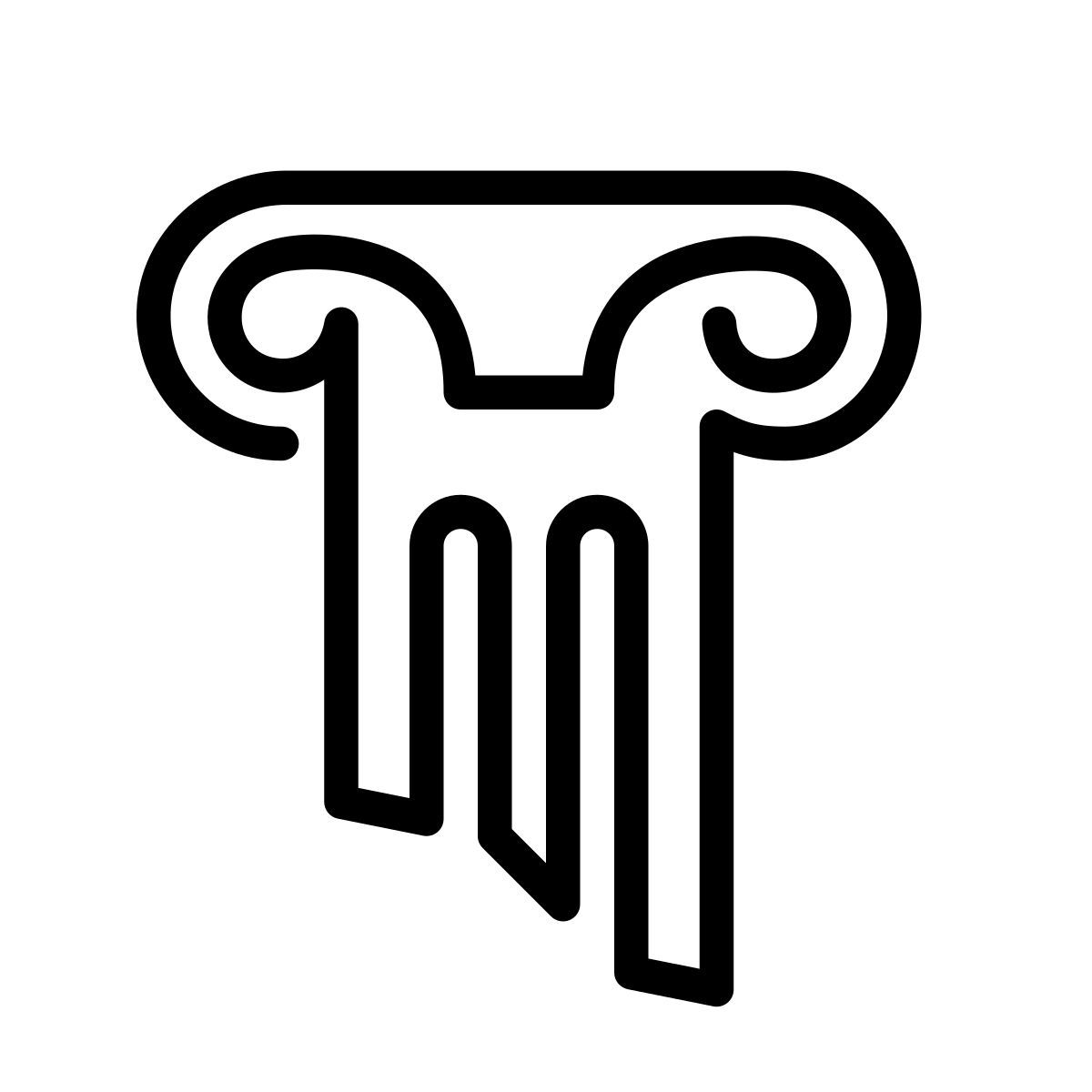 laces style capital del pilar griego icon