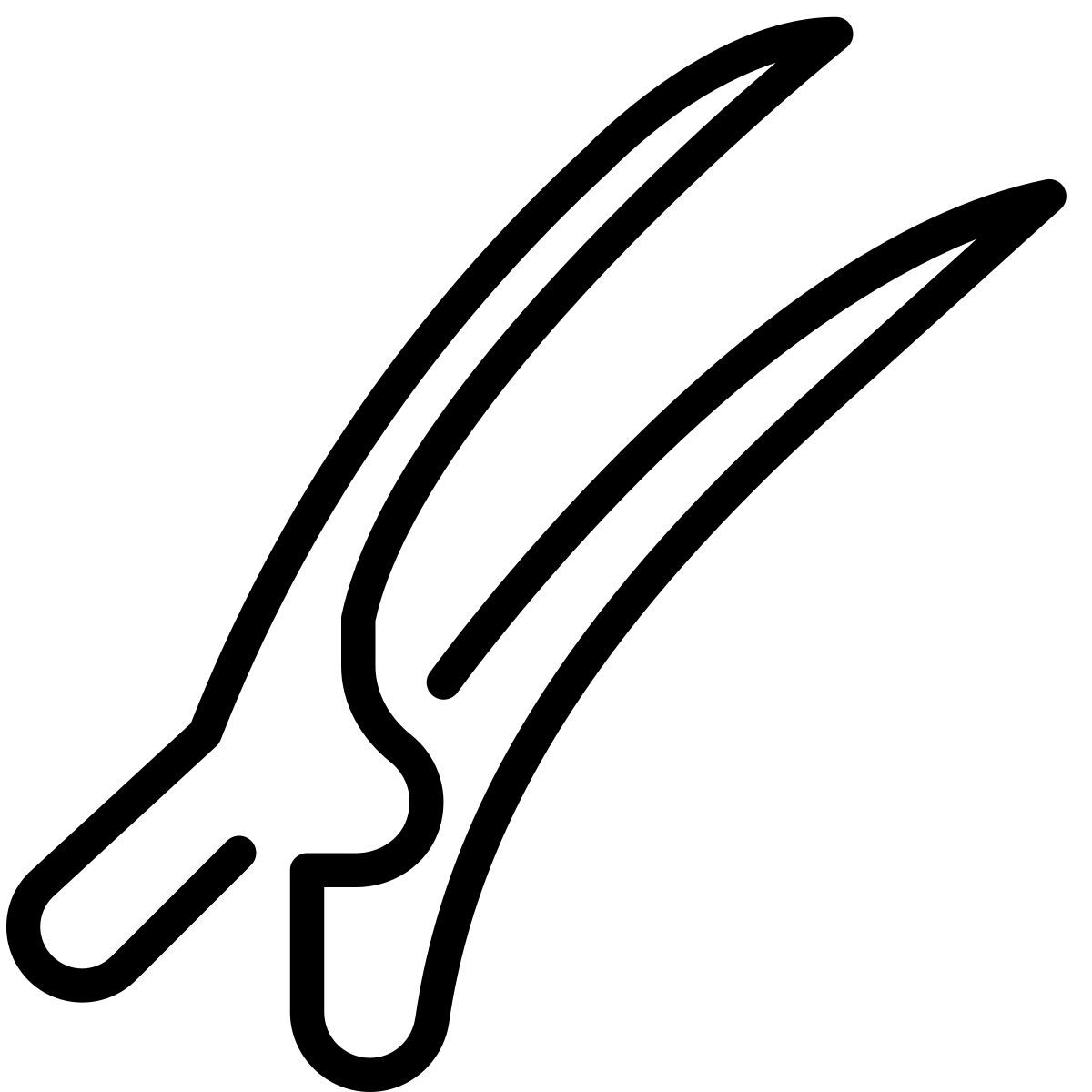 laces style haarklammer icon