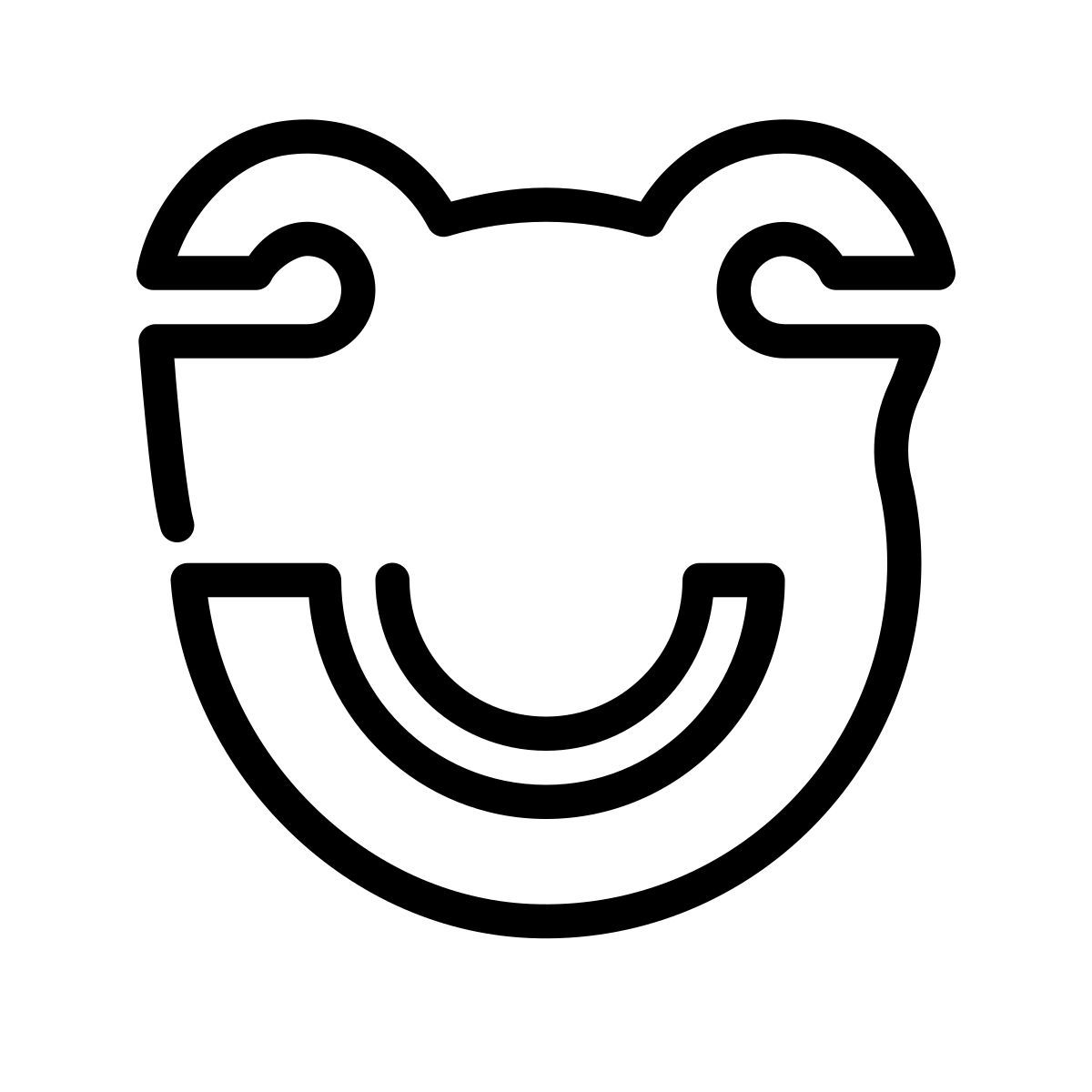 laces style knitted frog icon