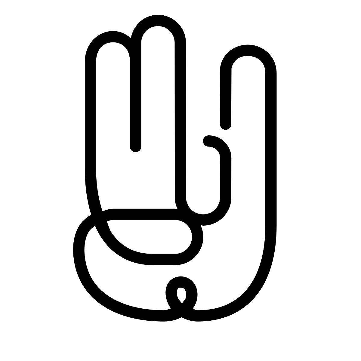 laces style mayura gesture icon