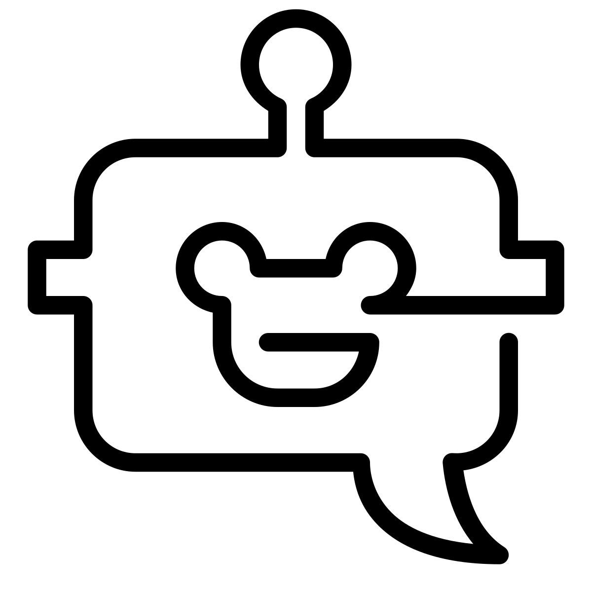laces style chat bot icon