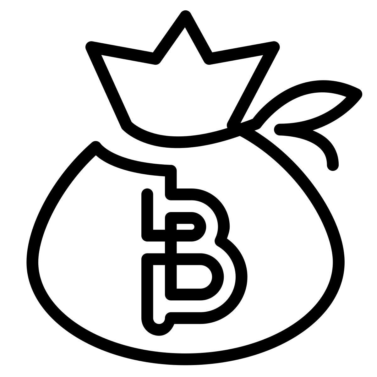 laces style geldbeutel bitcoin icon