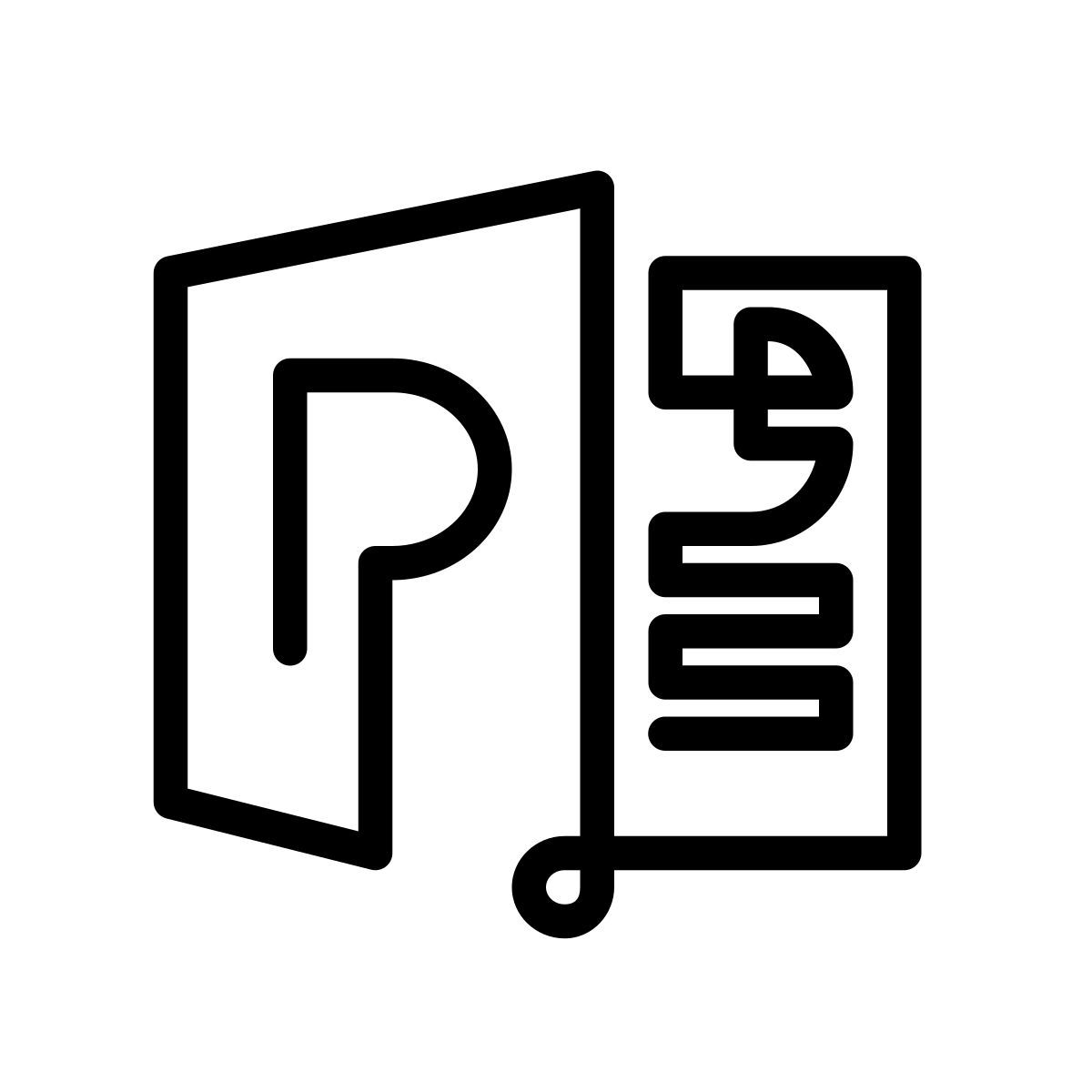 laces style ms powerpoint icon