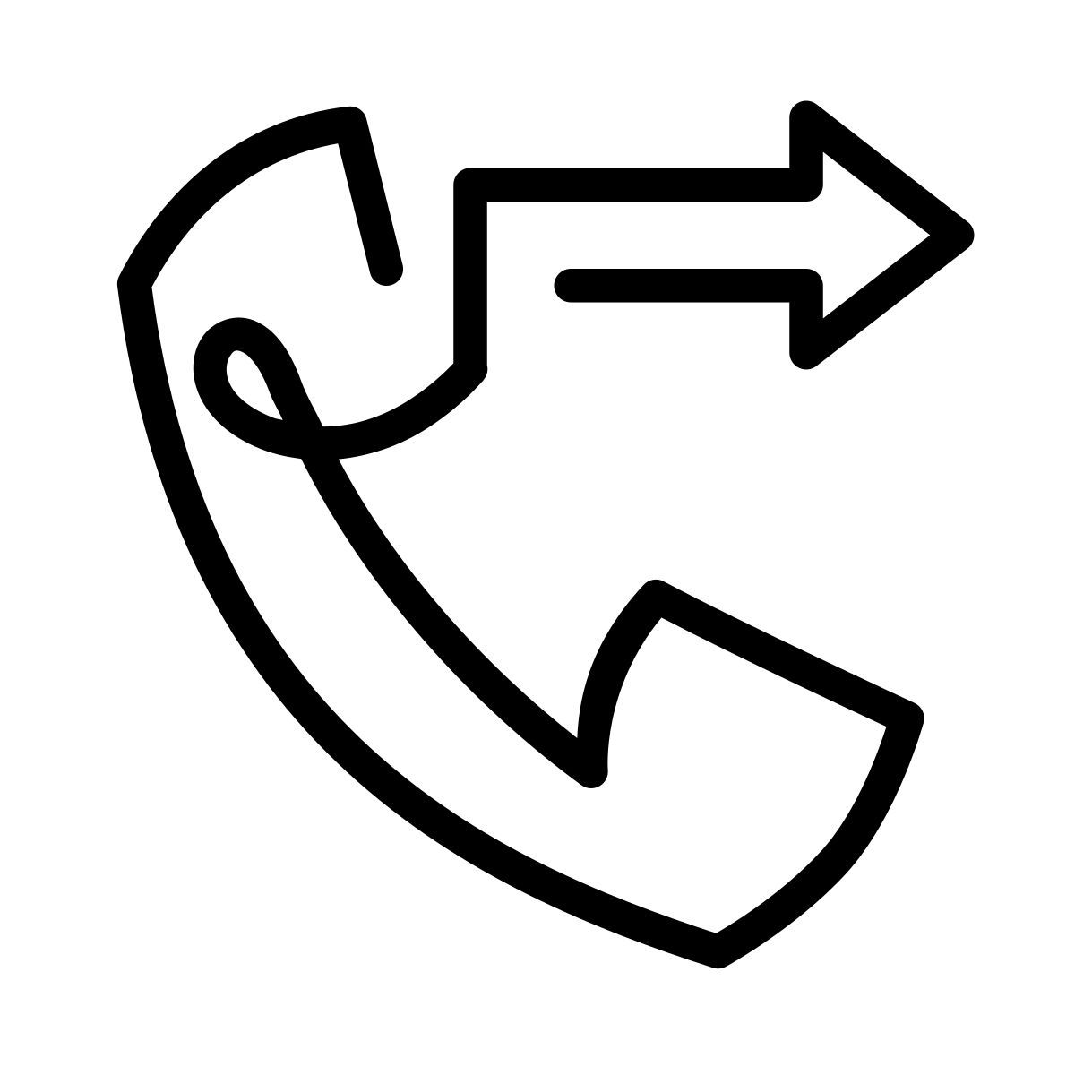 laces style llamada saliente icon