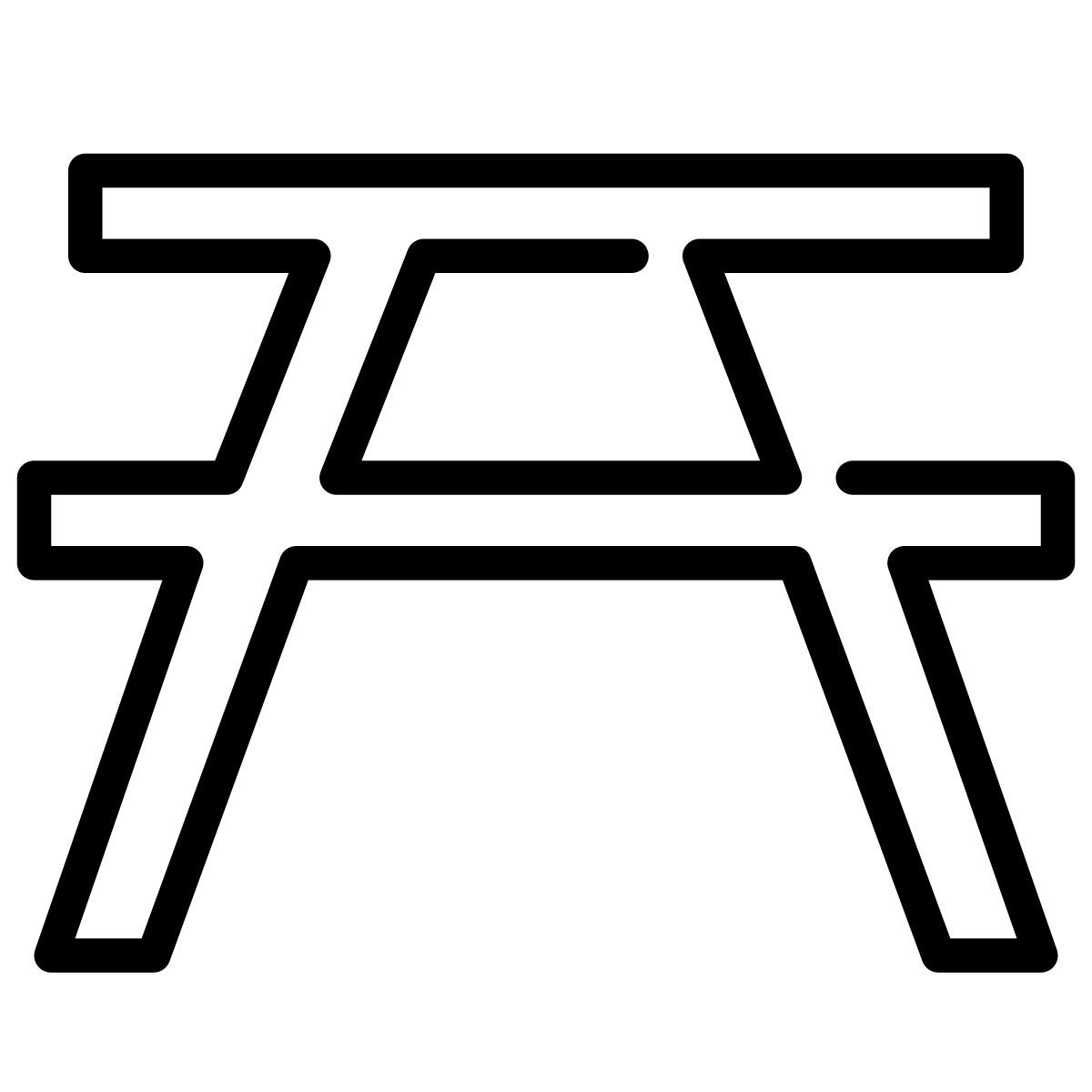 laces style mesa de picnic icon