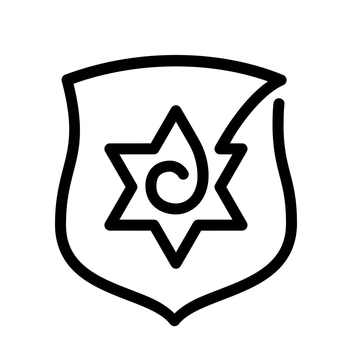 laces style sicurezza pubblica icon