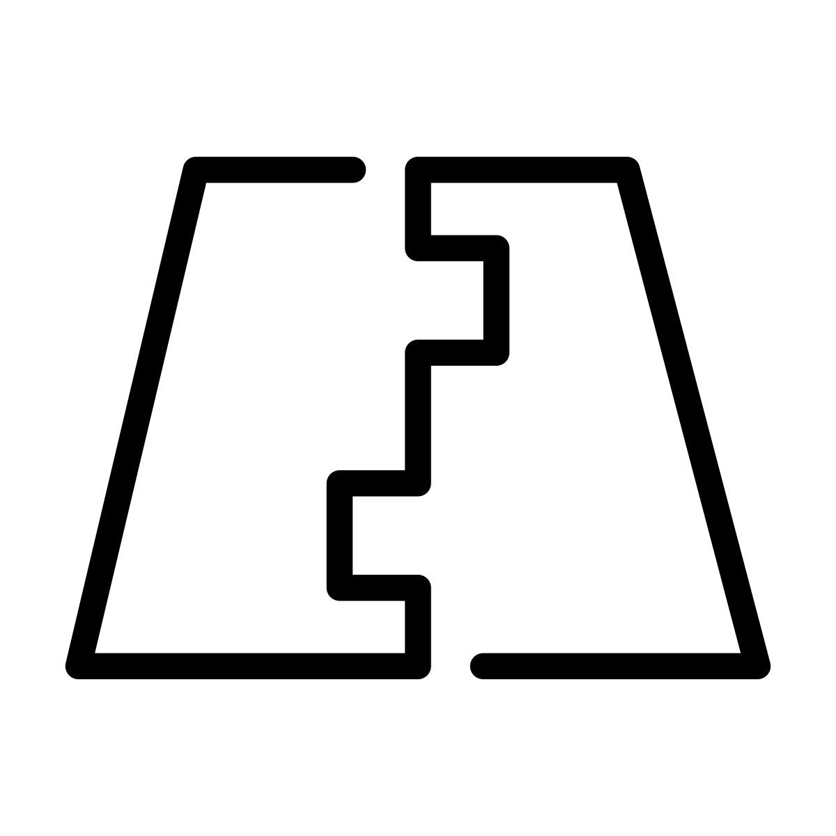 laces style road sign icon