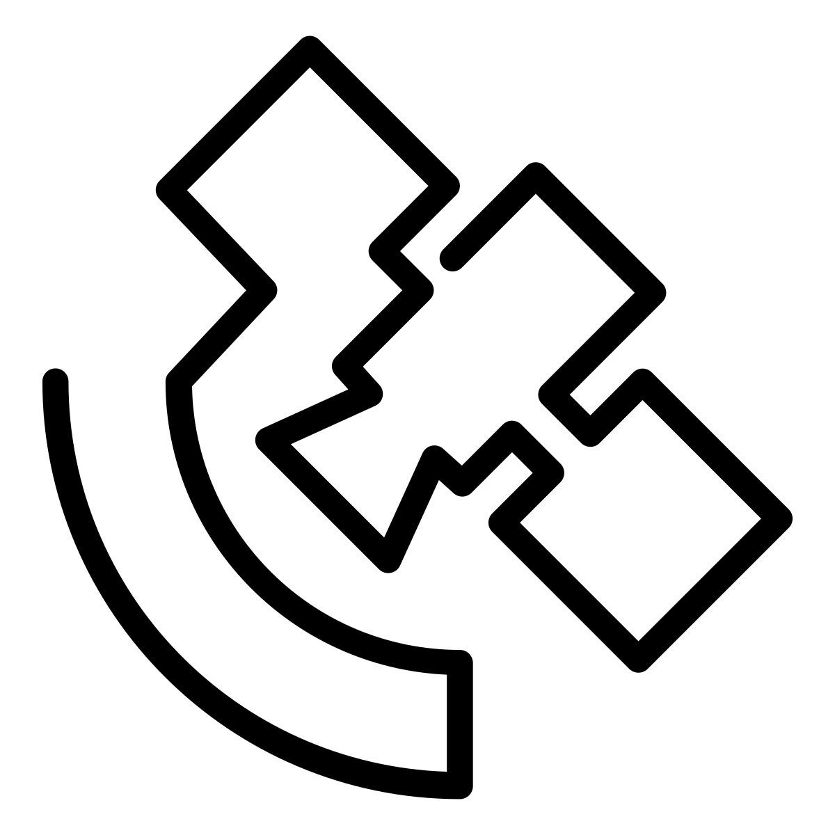 laces style satélite enviando señal icon