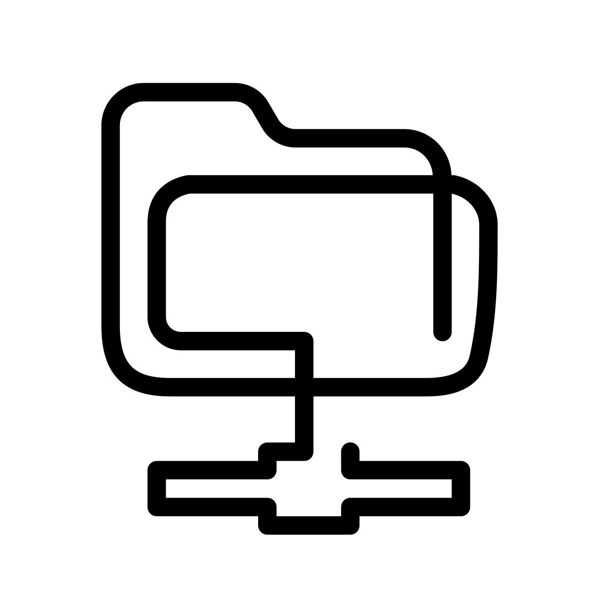 laces style shared folder icon