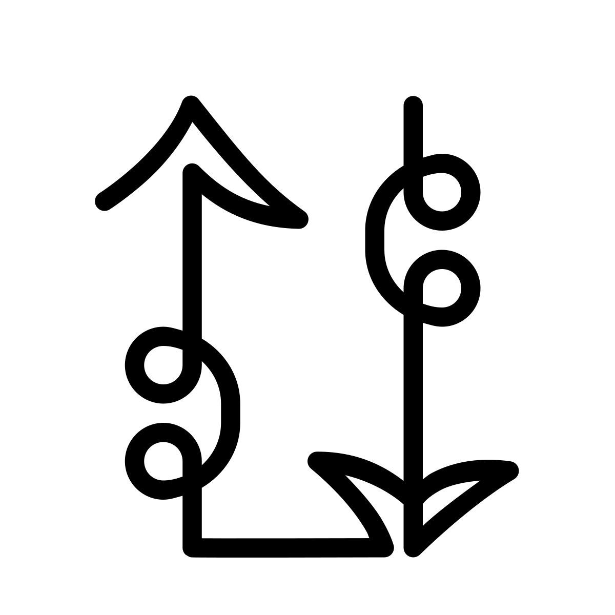 laces style flechas de ordenar icon