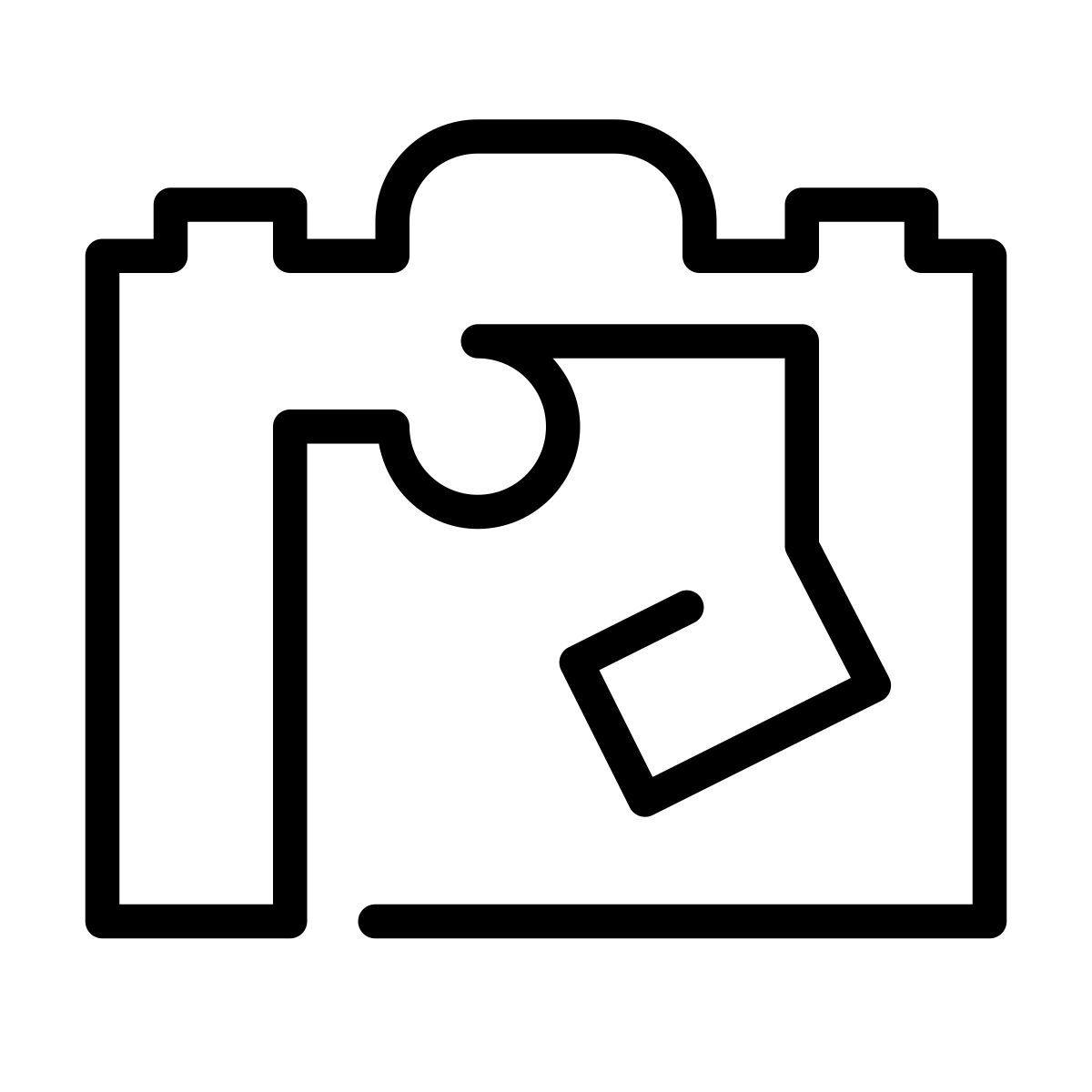 laces style 슈트 케이스 icon