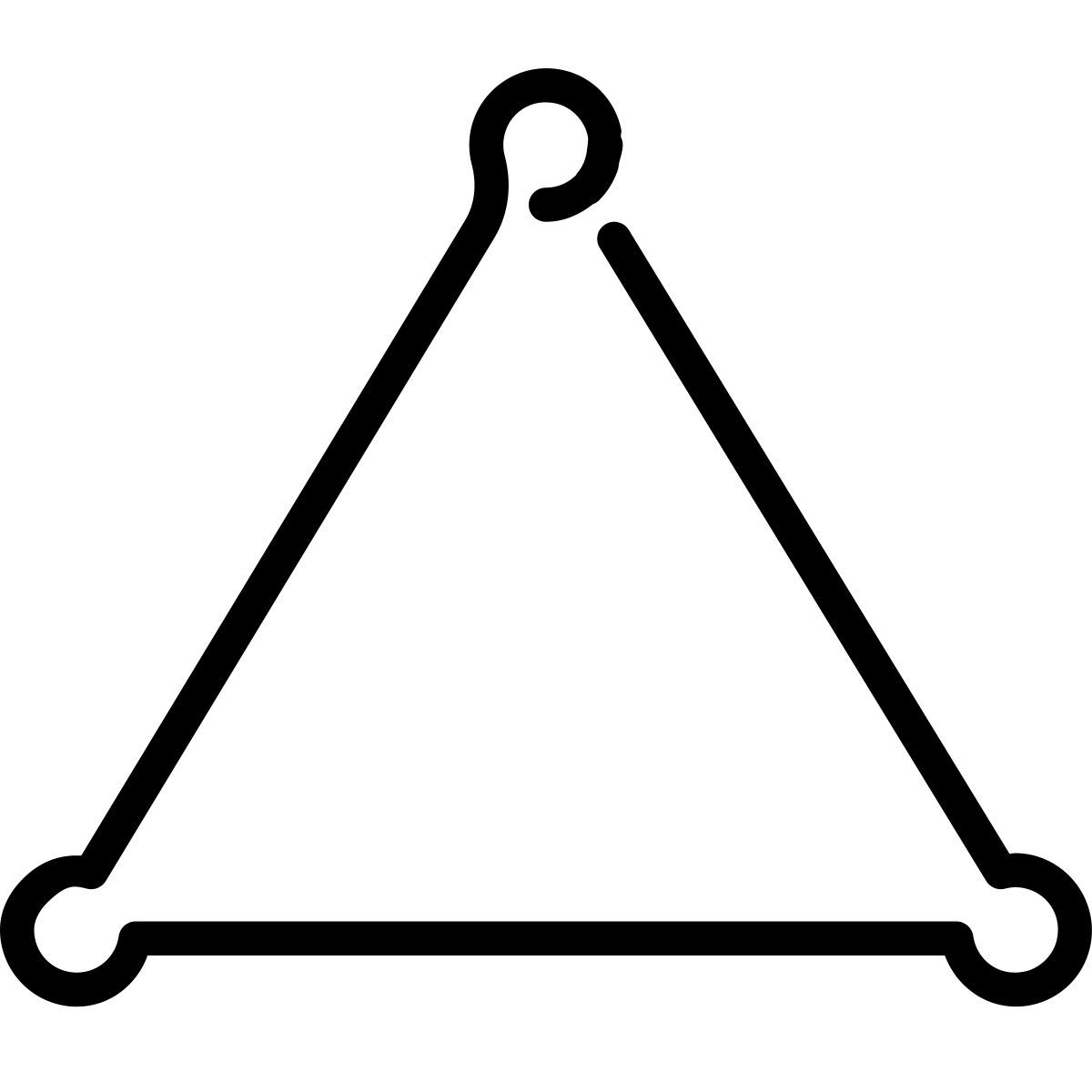 laces style triángulo icon