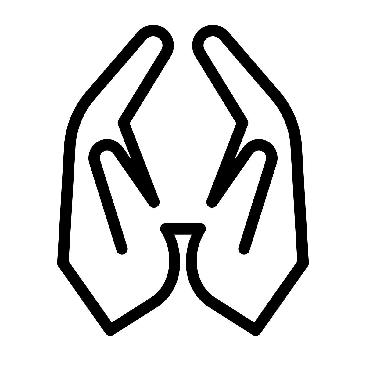 laces style two hands icon