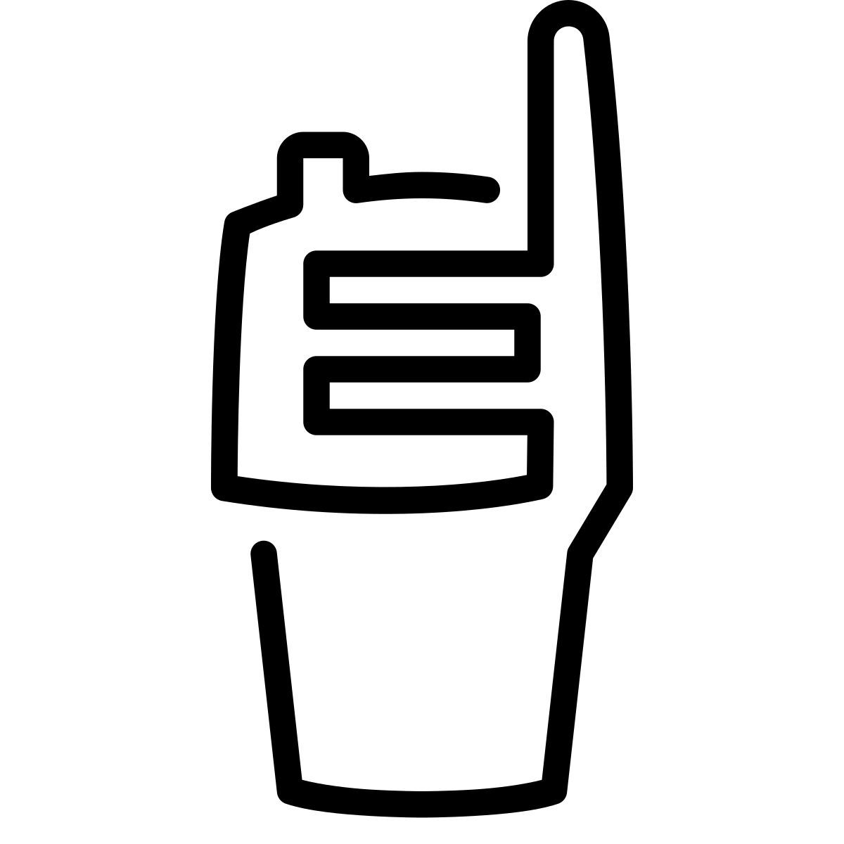 laces style walkie talkie icon