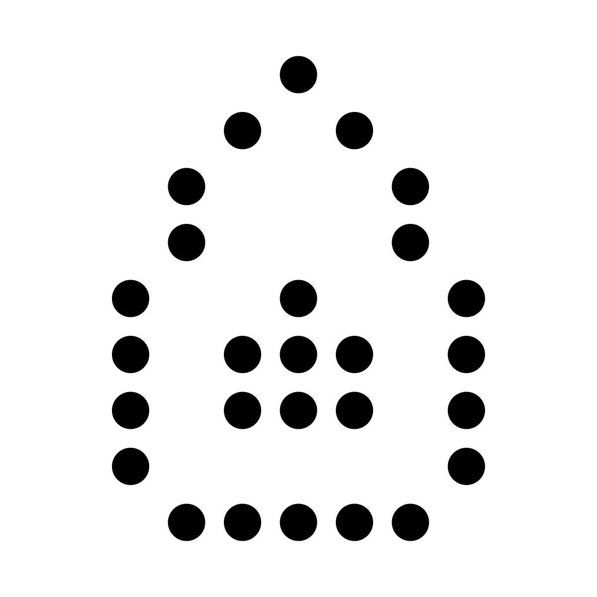 led style avocado icon