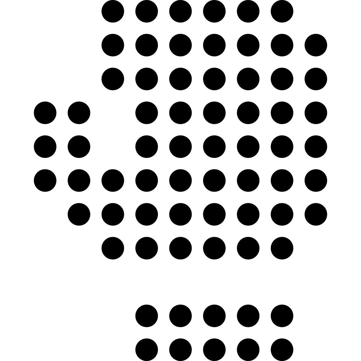 led style boxing glove icon