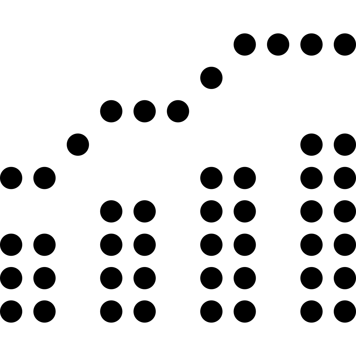 led style combo chart icon