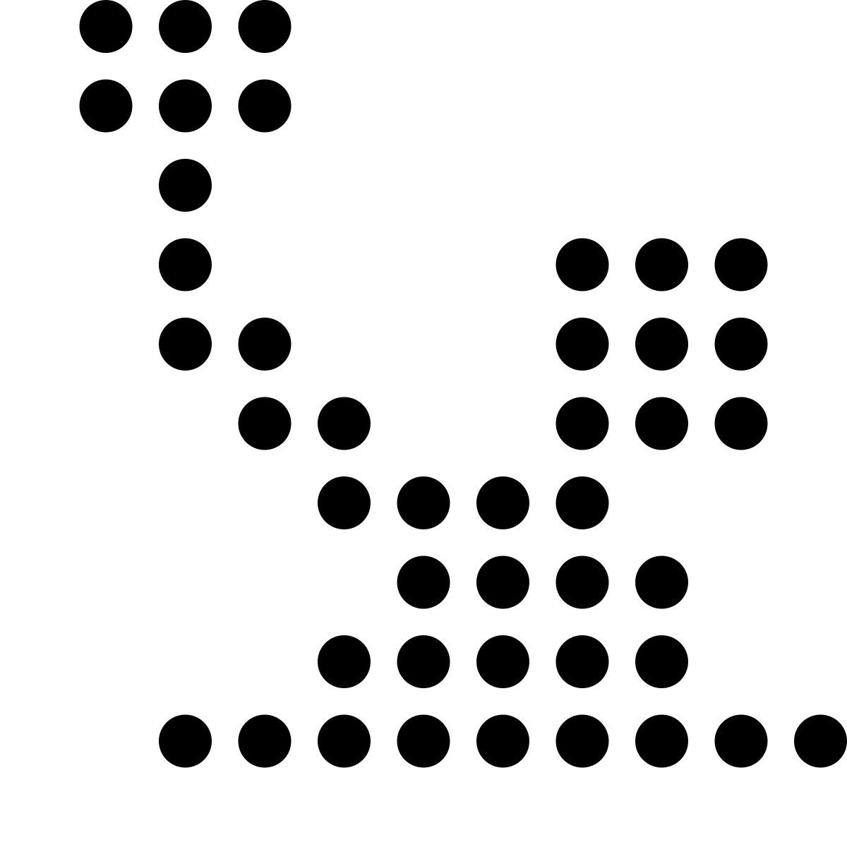 led style construction worker icon