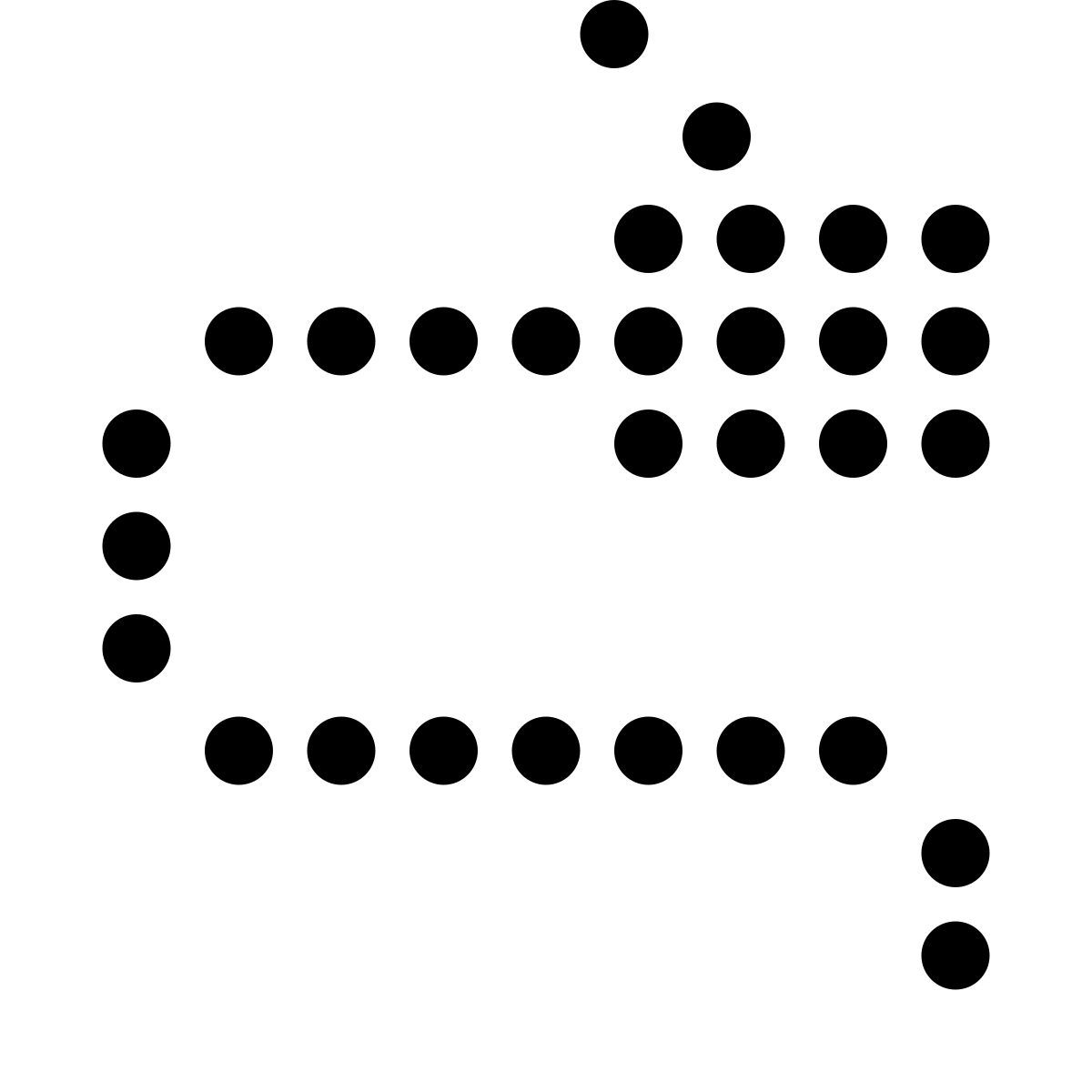 led style network cable icon