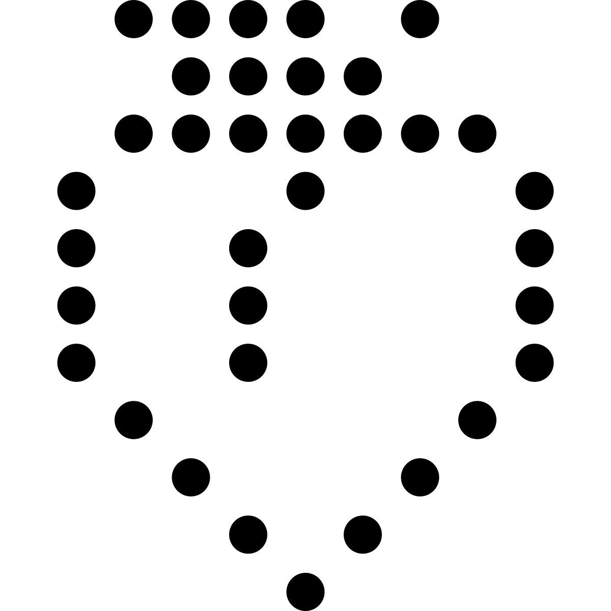 led style peach icon