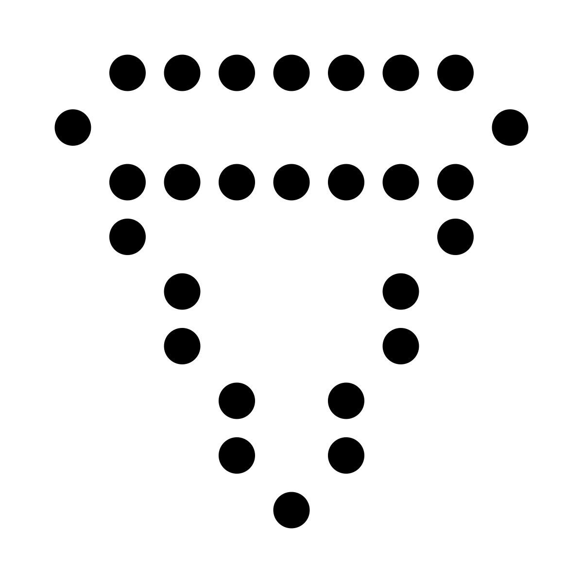 led style pizza icon