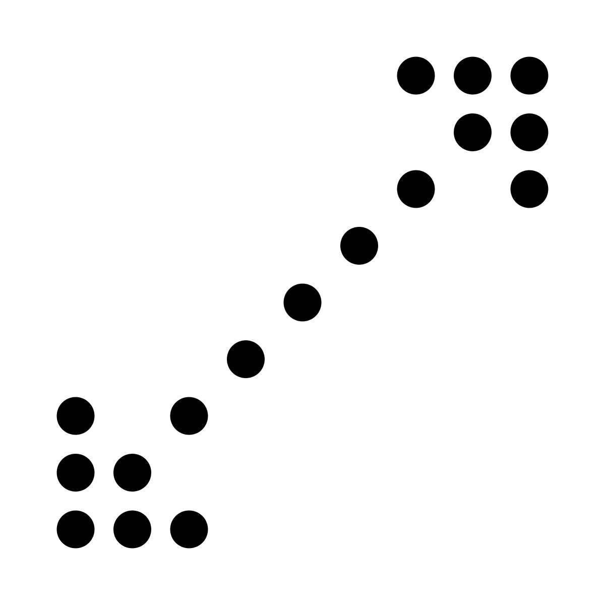 led style resize diagonal icon