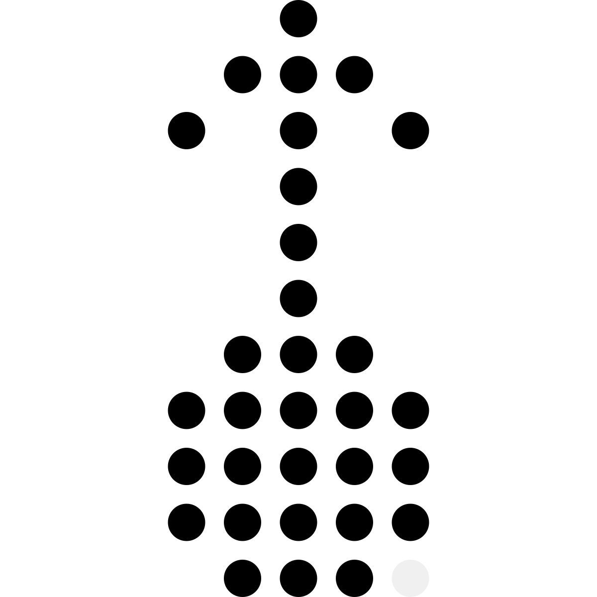 led style nach oben wischen icon