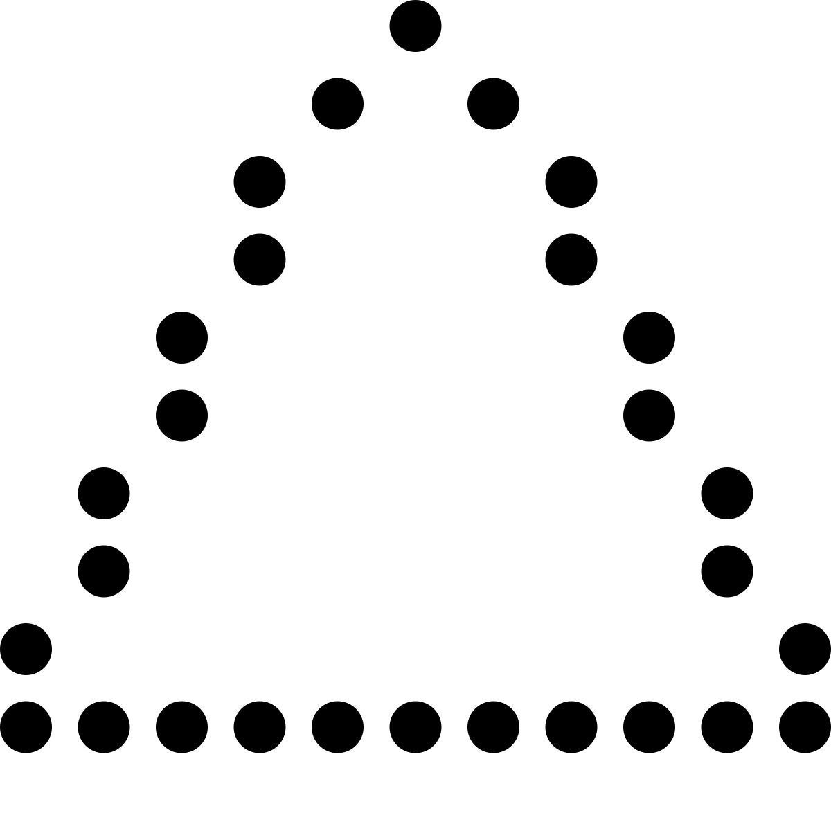 led style triangle icon