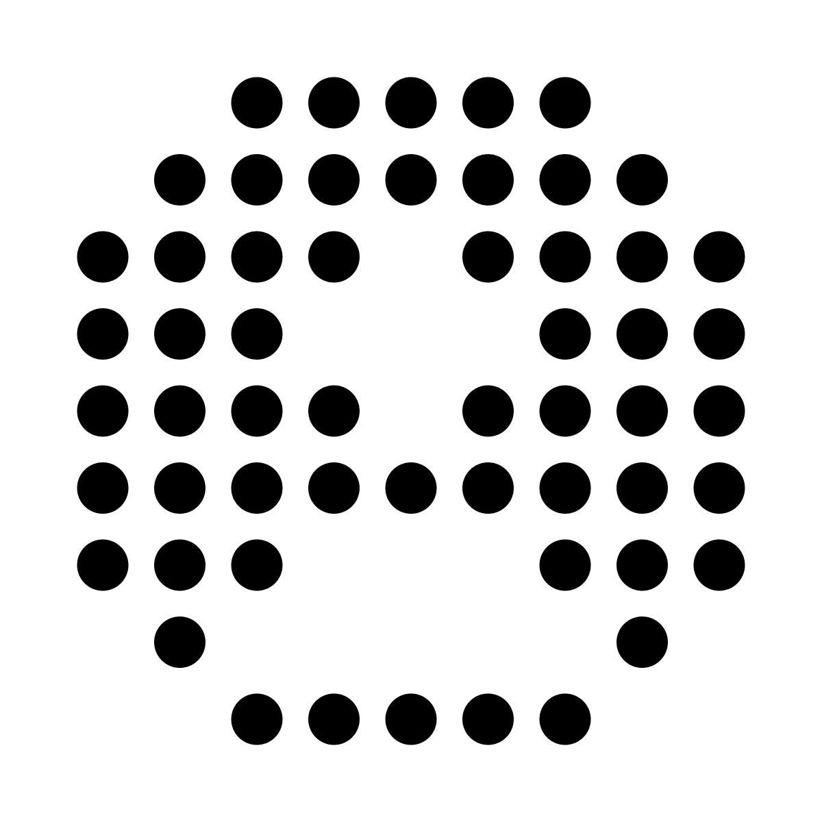 led style user male circle icon