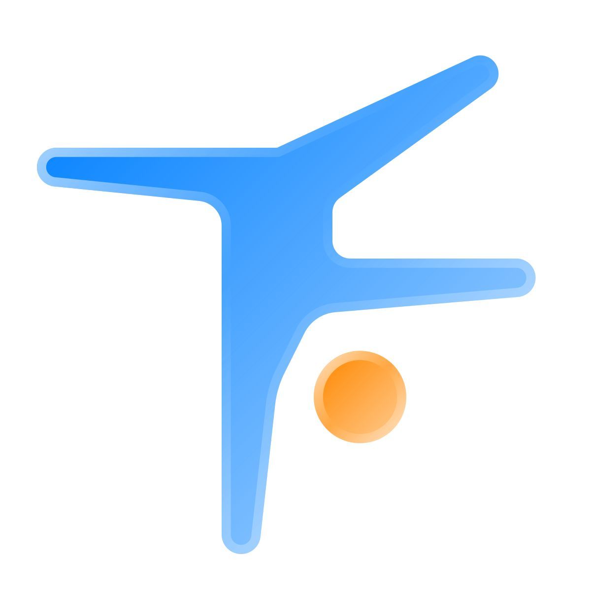 liquid glass color style acrobatics icon