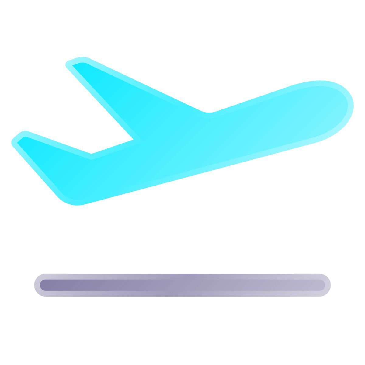 liquid glass color style decollo aereo icon