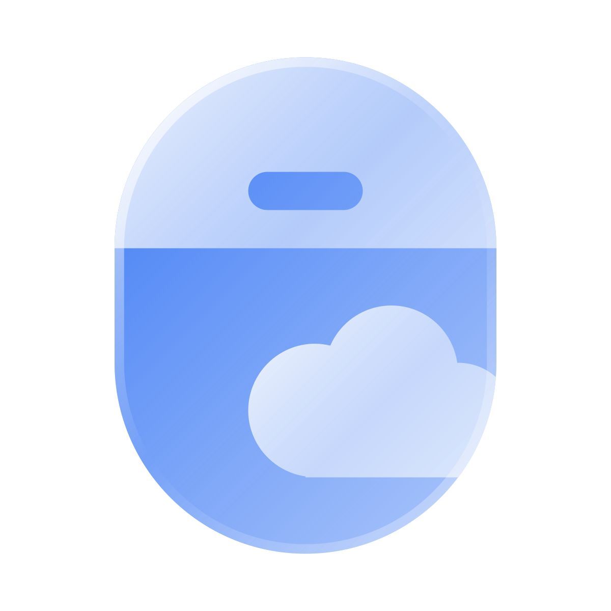 liquid glass color style flugzeug fenster geöffnet icon