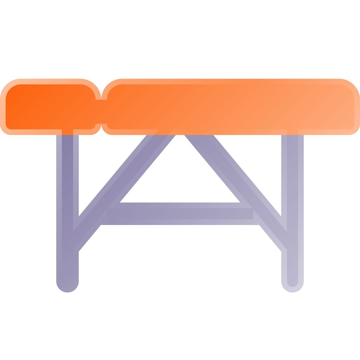 liquid glass color style mesa de massagem em alumínio icon