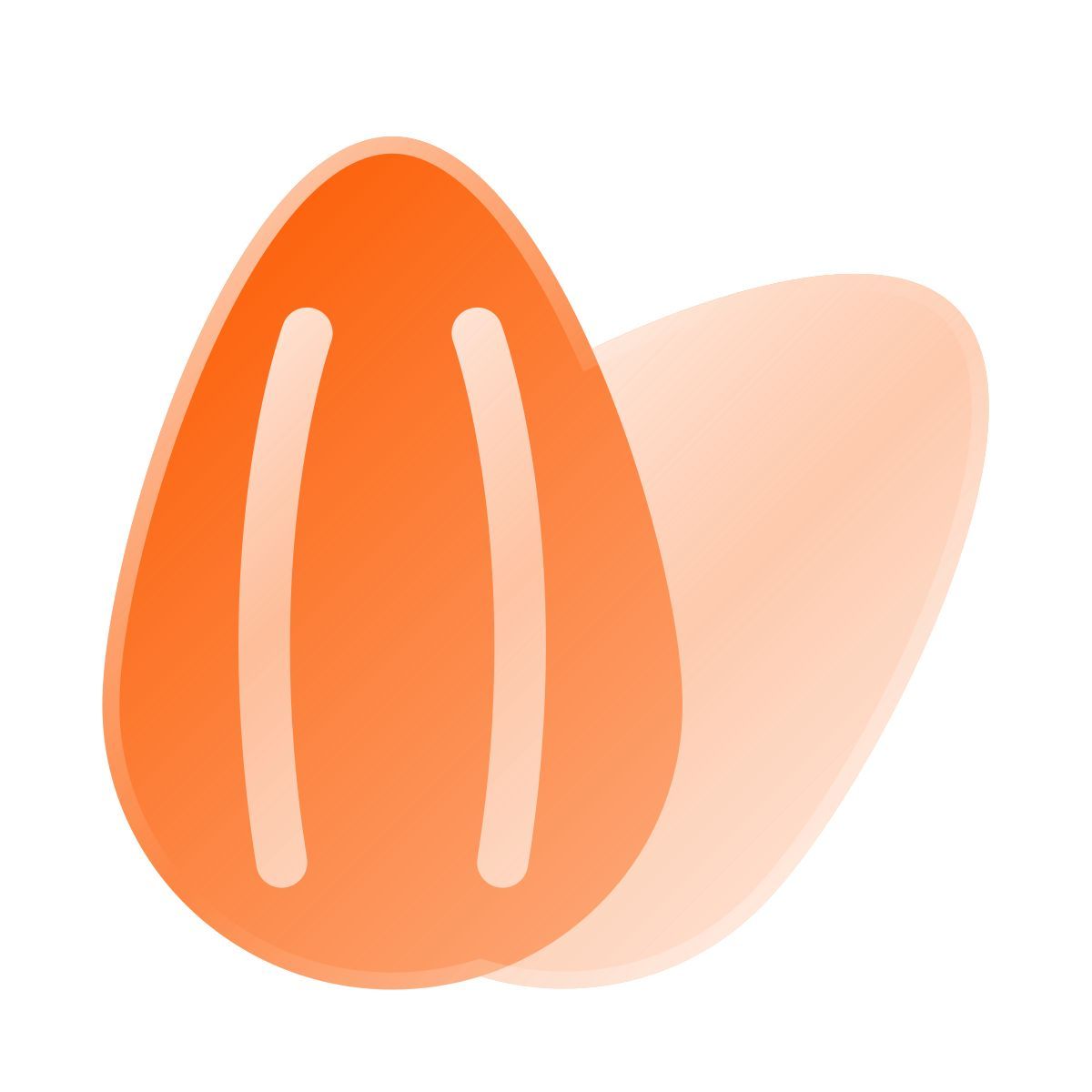 liquid glass color style mandorla icon