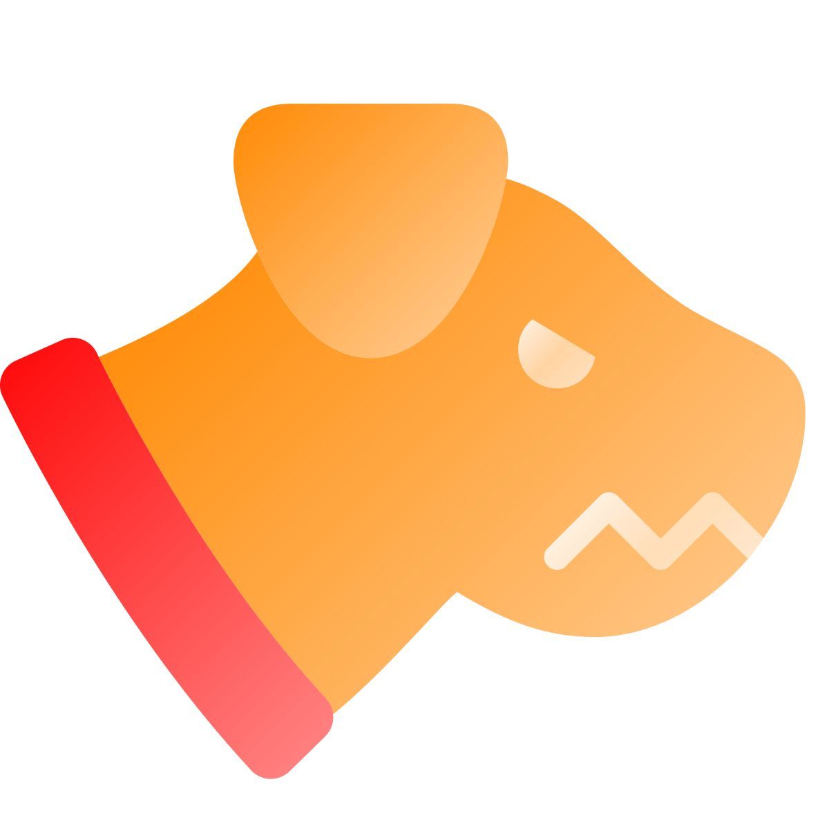 liquid glass color style angry dog icon