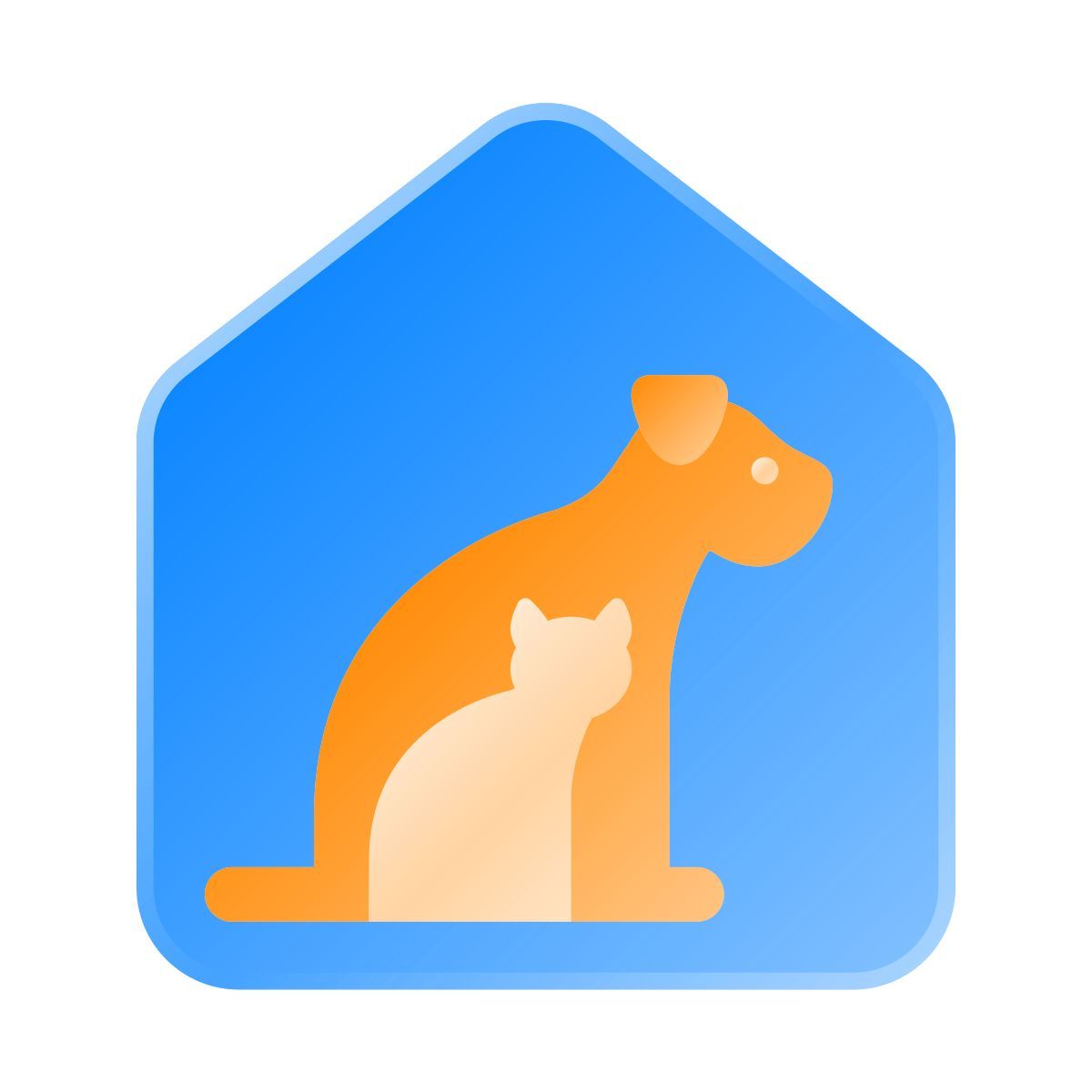 liquid glass color style abrigo de animais icon