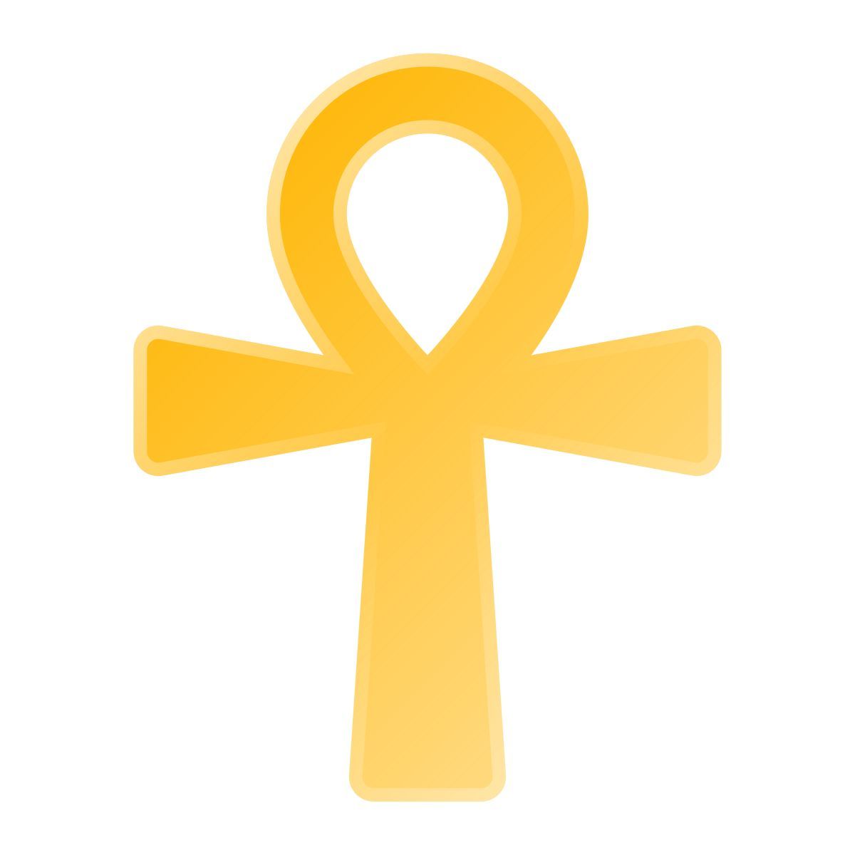liquid glass color style ankh icon