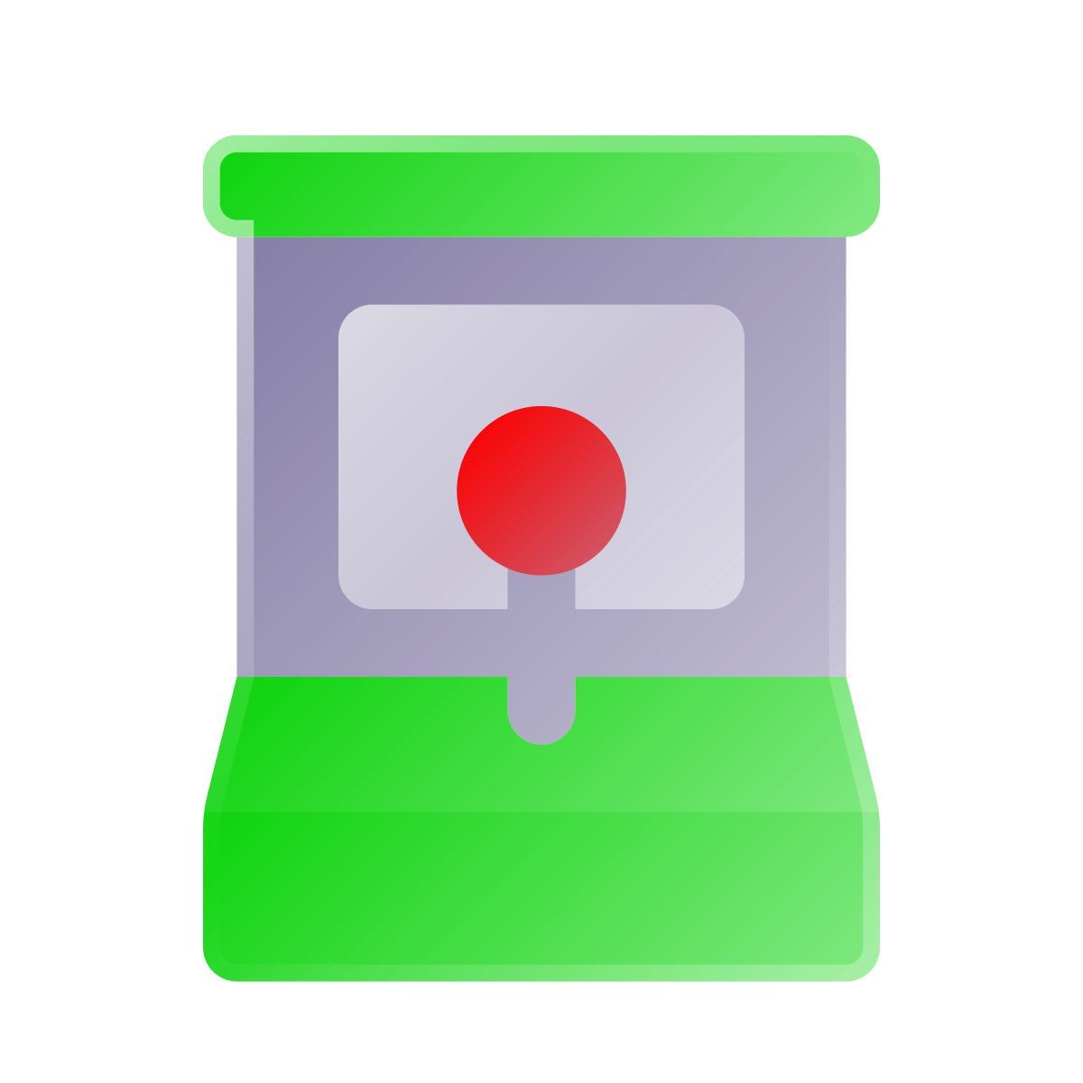 liquid glass color style аркадный автомат icon