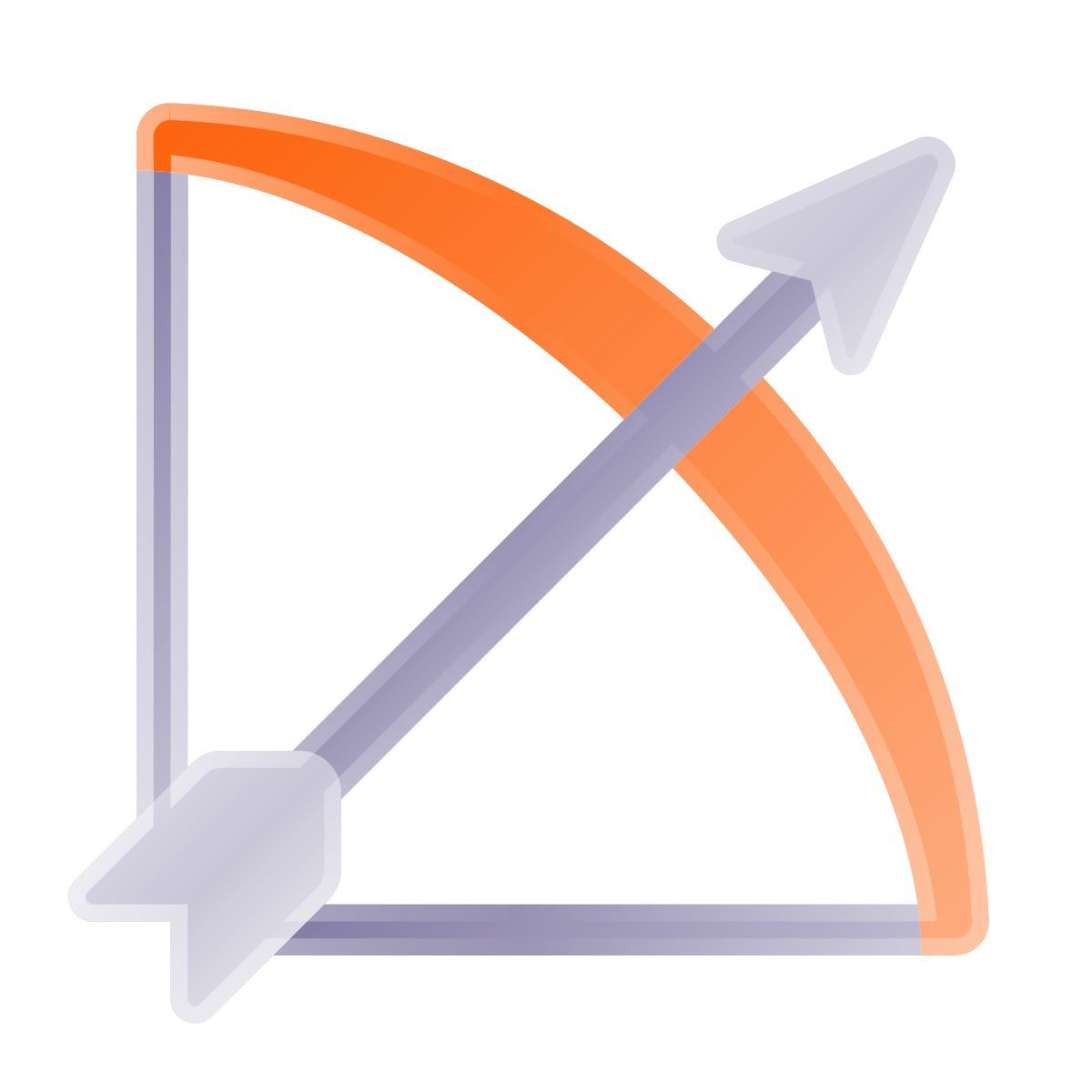 liquid glass color style tiro com arco icon