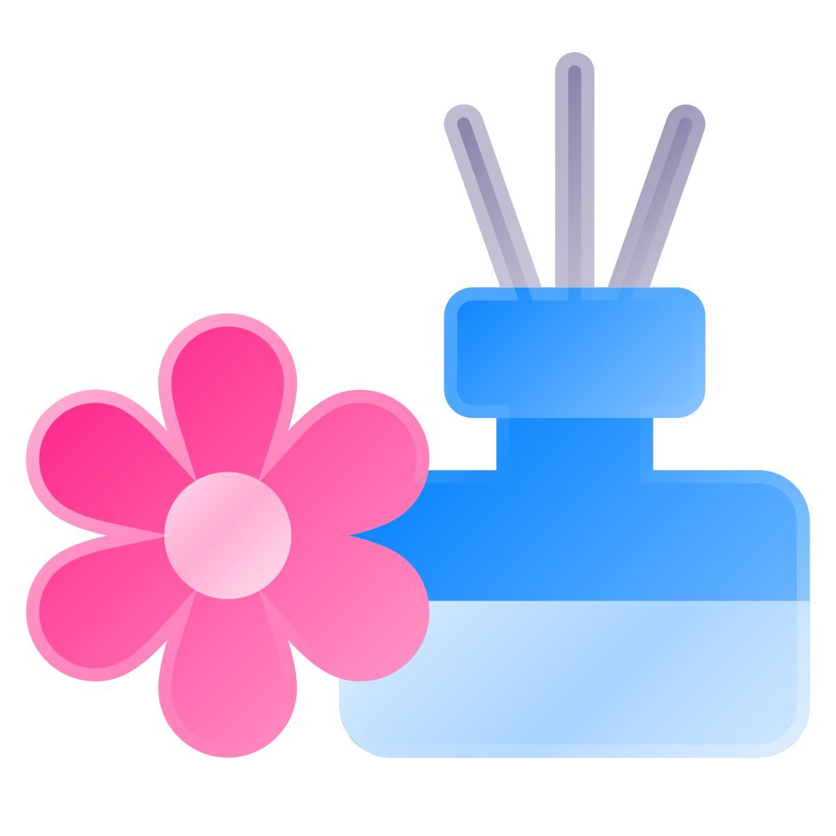 liquid glass color style aroma icon