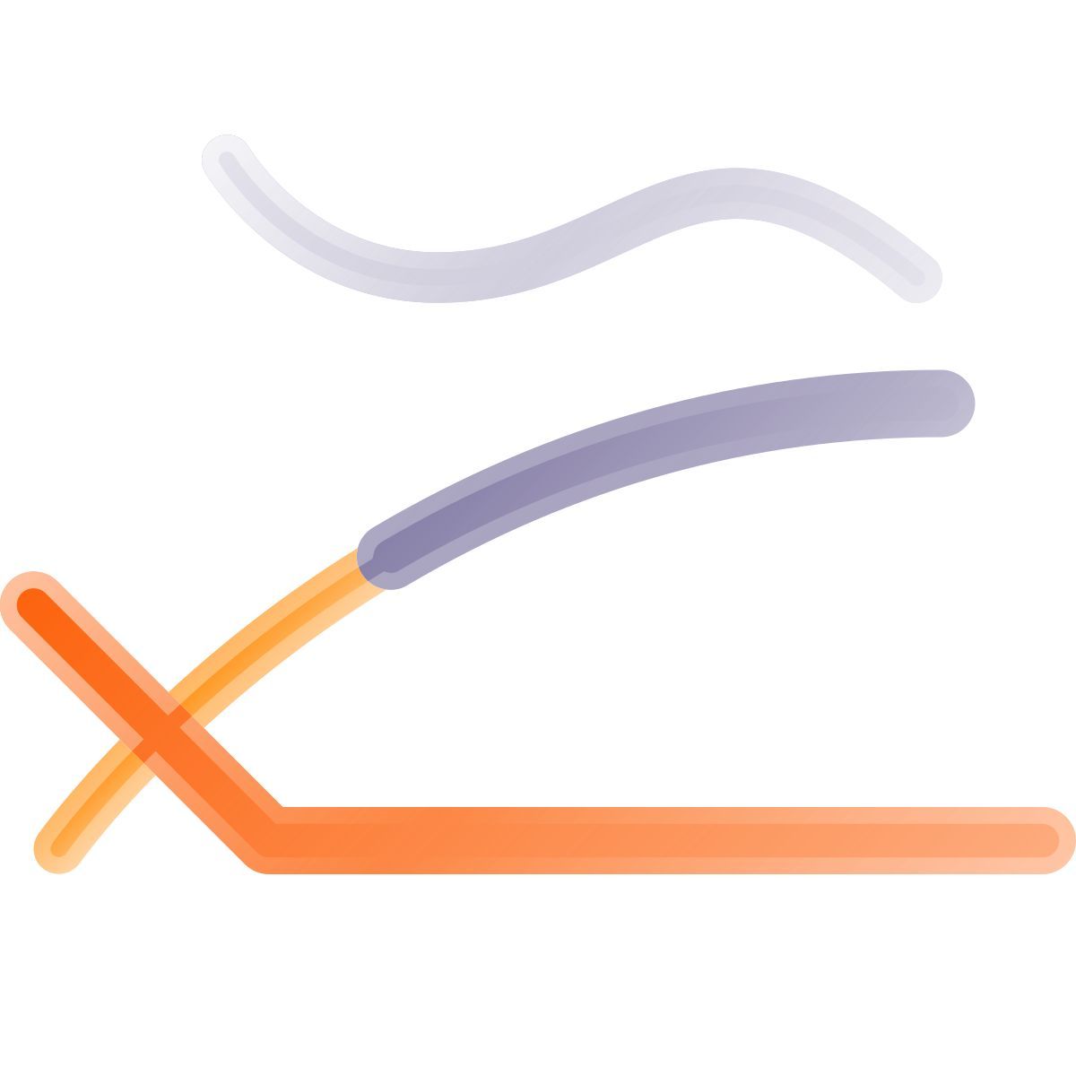 liquid glass color style aromatic stick icon