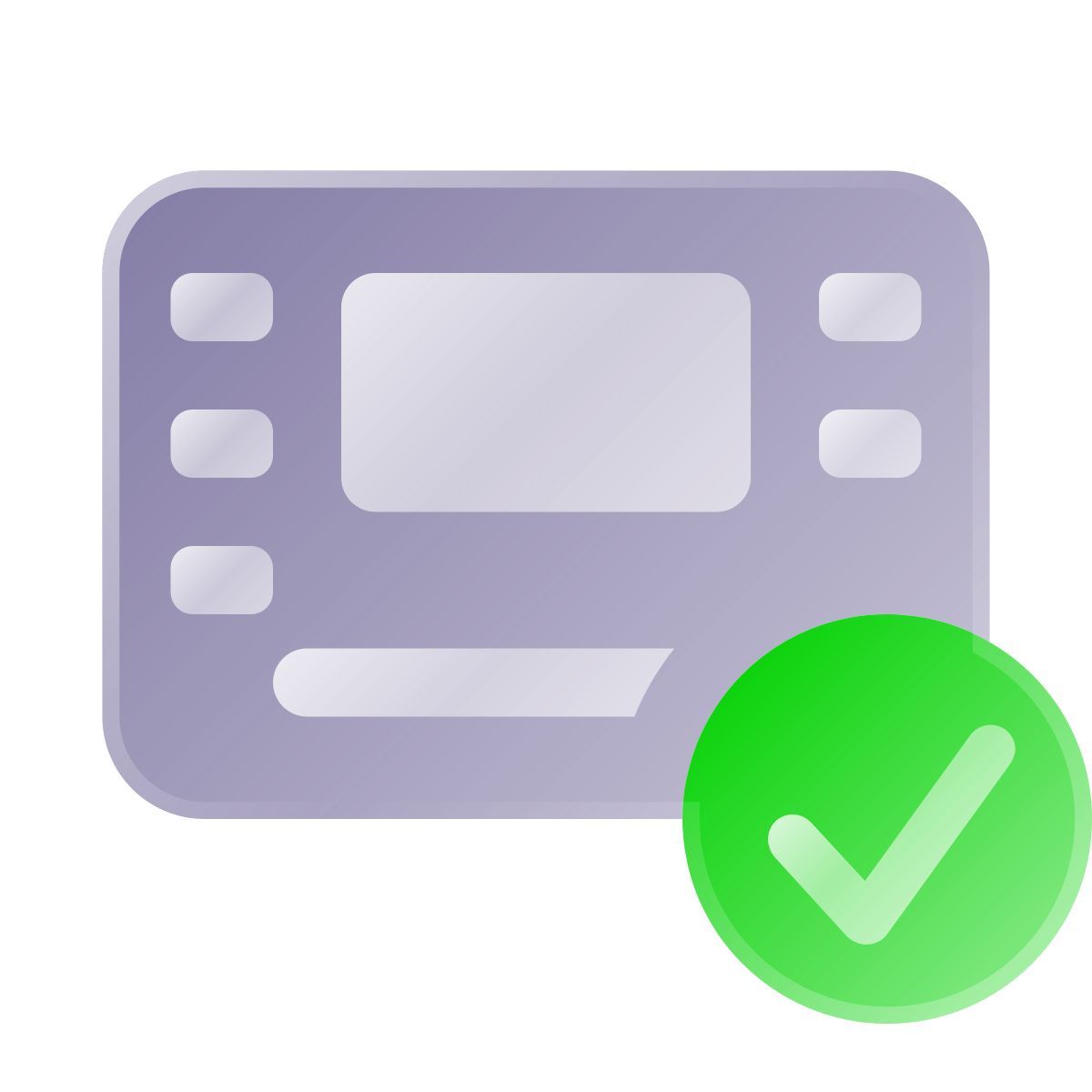 liquid glass color style atm approuve icon