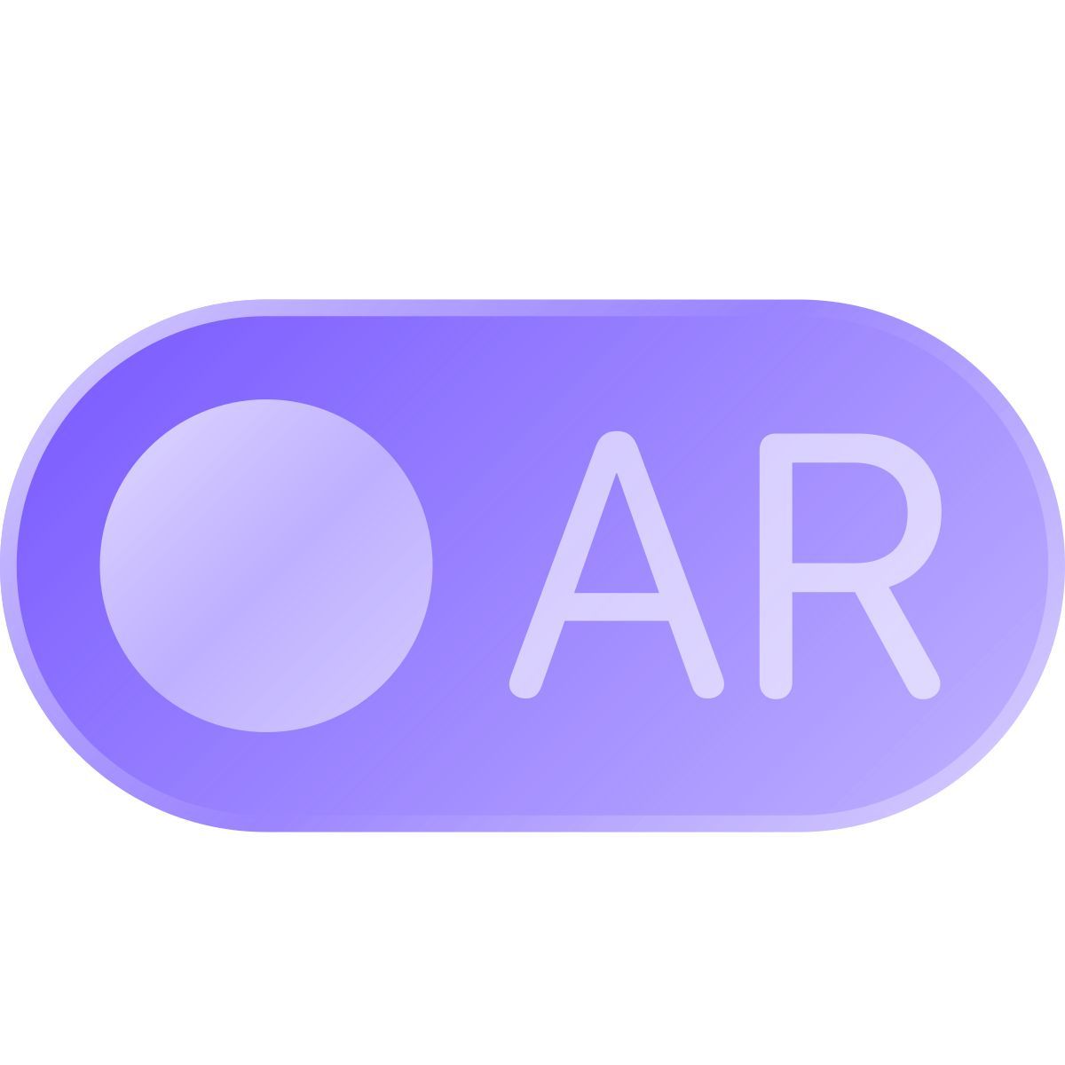 liquid glass color style augmented reality icon