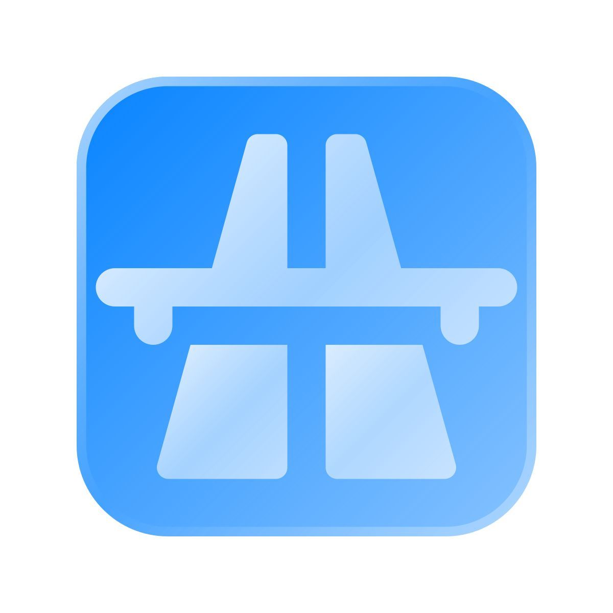liquid glass color style 高速公路 icon
