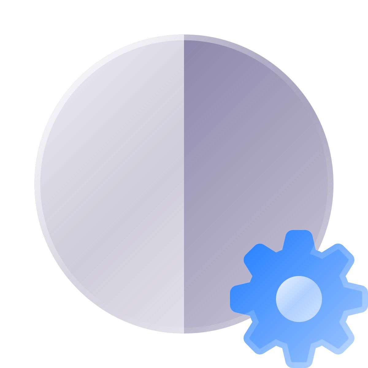 liquid glass color style contraste automático icon