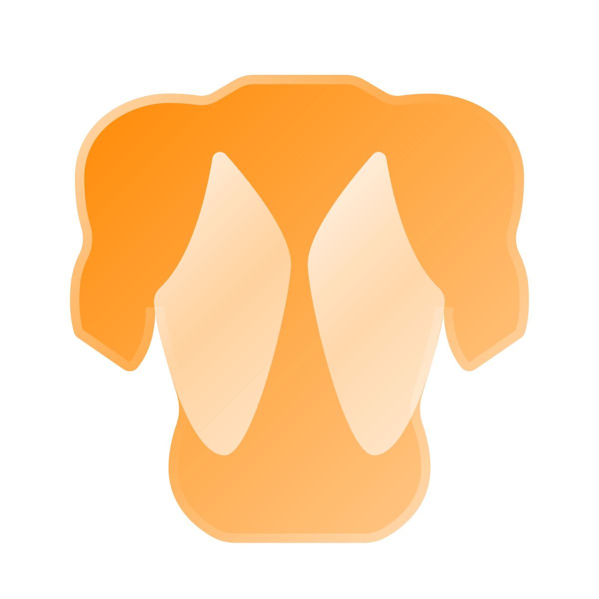 liquid glass color style muscoli della schiena icon