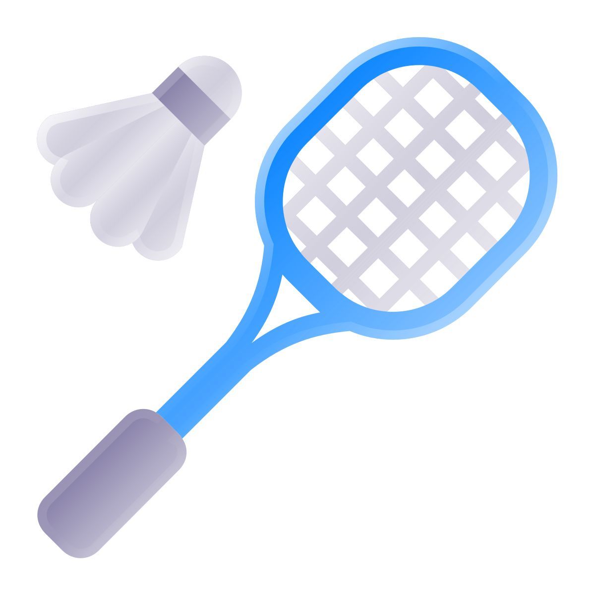 liquid glass color style badminton icon